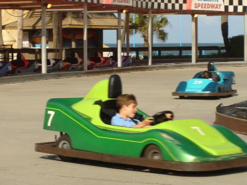 Race Car TRack on the Beach - There is more to to do then just laying on in the sun