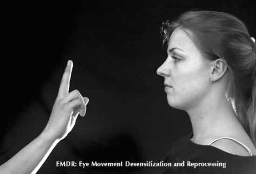 emdr - This is the alternate way to do EMDR. Watching something go back and forth. I used a buzzer in my hands that pulsed and my eyes naturally moved with the pulse. TRY IT!