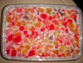 Broken Glass Milk Gelatin Dessert - Scrumptious milk gelatin with fruit jelly that i made last Christmas... yummy...