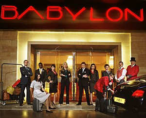 tv show - pic of cast from the bbc show hotel babylon