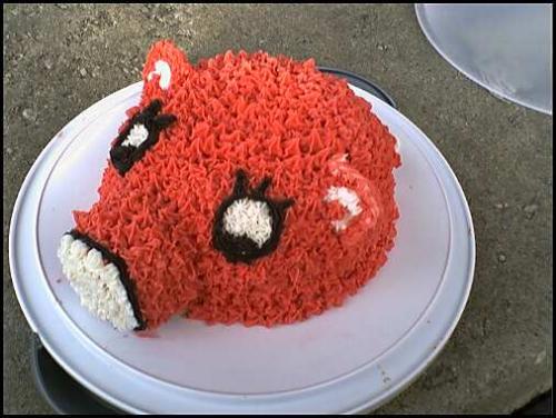Pig Cake - I made this cake for my daughters 20th birthday this year, she loves pigs!