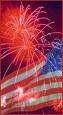 4th of july - here is an image of the Usa flag and fireworks for the fourth of july