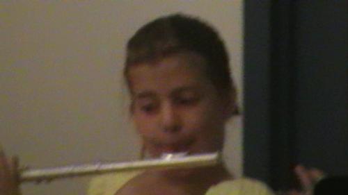 Our younger DD - Our Daughter playing her flute at her 5th grade graduation to 6th :) X:)