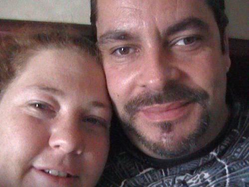 Hubby& Me:)  -  us being goffy taking pics of ourselves lol
