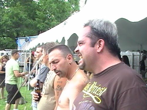 hubby & friends - at a back yard CONCERT!! Exciter!!