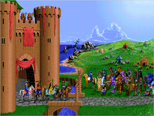 Heroes 1 - Heroes of Might and Magic: A Strategic Quest was created by New World Computing as a mix of two computer games: 'Might and Magic' and 'King's Bounty'. King's Bounty gave the concept of a hero that runs around the map, seen from the top, and collects creatures to fight for him, as well as resources to buy those creatures. As for Might and Magic (series), it has provided a setting for the game: heroes, creatures, land and quests were mostly like in Might and Magic. The mix appeared to be a whole new kind of game that fans loved: four castles with associated buildings, creatures and heroes, system of resources, hero skill advancement and magic, various map locations, artifacs that enhance heroes' abilities and the ability to have several heroes at once.  As the name suggests, heroes are the critical part of the game: creatures cannot walk around by themselves, while heroes have a certain amount of movement points they can use up every turn, and after all, heroes are the ones who add a little role playing element to the game with their growing experience and skills. As for the enemies, that can be several computer (or even human) players that start on the other side of the map and look up to the same goals as you do: world conquest. To make moving around the map a bit more difficult, there are all kinds of creatures who stand on one spot guarding the pass. They usually fight you but sometimes offer join your army. Creatures usually guard the mines, resources, artifacs, passages and other map locations.  So, the game sums up to running around the map, collecting the resources to build up the towns and recruit the creatures, all for one purpose: combat. And the combat is the most interesting part of the game. Two armies with up to five creature types each meet on a battlefield. (Creature 'stack' of a type can contain from one to infinity of those creatures). As the combat begins, the owner of the fastest creature gets the first turn to move that fastest creature. Creatures move according to their speed or flying ability and attack when they 'walk onto the enemy'. Some creatures are shooters and can attack from distance. In one combat round every creature stack has it's turn. Creature may get an extra turn per round due to high morale or lose it's turn due to low morale. Luck can double the damage if present.  Hero's attack and defence skills are added to the stats of each creature, while spell power and knowledge skills are used for spell casting. Knowledge is the amount of each spell that a hero can remember when he enters the mage guild in a town. There are spells to use on the map, but majority are made for combat. Spell power determines damage or combat duration of a spell. A hero cannot be attacked on the battlefield, but can cast one spell every combat round. Once enemy castles and heroes are conquered, the victory is yours, there is no peaceful or diplomatic way.  Heroes of Might and Magic was definitely a start for a new game genre, not only Heroes of Might and Magic 2, 3, 4 and 5, but games like Lords of Magic, Age of Wonders and alike have also used the concepts with some modifications. You can easily spot a heroes clone when you see one because it always has towns, mines, heroes and creatures. Heroes 1 is still a worthy game to remember for its simplicity and roots of the whole series.  Heroes of Might and Magic™: A Strategic Quest swept awards for 1995, including Strategy Game of the Year from Computer Gaming World, Turn-Based Strategy Game of the Year from Strategy Plus, Editor's Choice from PC Gamer, and Golden Triad from Computer Game Review. I still find it enjoyable to play. It is an excellent learning tool for people new to Heroes series.
