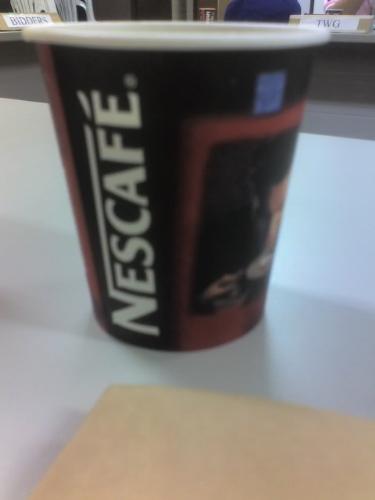 nescafe coffee - having coffee on a meeting to keep the boredom away!