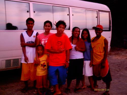 my new pals - taken at the beach after we played Volleyball
