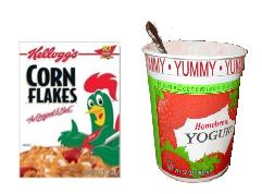 cereal and yogurt - Breakfast will kickstart your digestion. Cereal and yogurt is very easy to prepare and it keeps you going the whole morning.