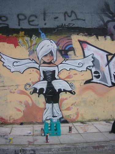 Kine art grafiti - More art from Kine.  I like many of her works and here is another example :D