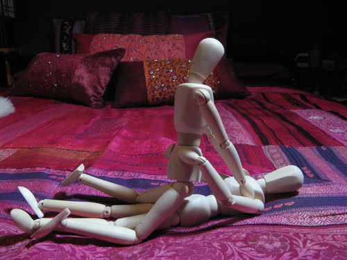 Sex position - Basic position of sex when woman is on top of the man.