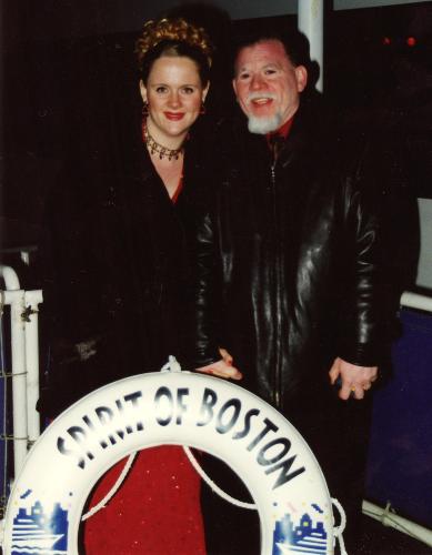 My husband, Victor, and I at a Christmas party.... - Victor and I at a party, getting ready to dance!