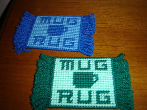 Mug Rugs - Use the mug rugs I make as they are great coasters. Made with plastic canvas. Washable also. Mug Rugs - Use the mug rugs I make as they are great coasters. Made with plastic canvas. Washable also.