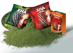 Henna Hair Dye - Comes in a powder form, you add water and then leave it on your hair for about an house. It is a non-permanat hair coloring that is more of a color enhancer than a dye, it is not intended to cover gray hair.
