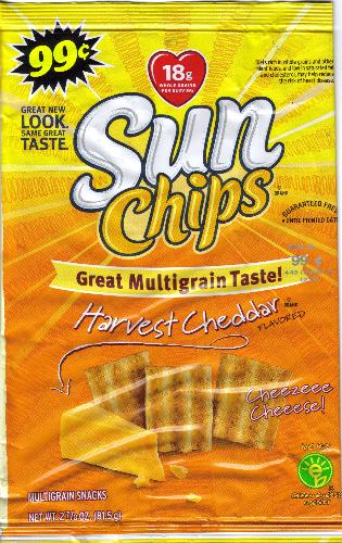 Sun Chips -  This is a picture of my new favorite chips. They are really good. I had not tasted them for a long time. I am glad I tasted them again.