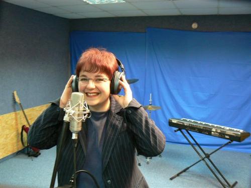 Rosalyn - I was recording a song in a recording studio (for a birthday....:-)