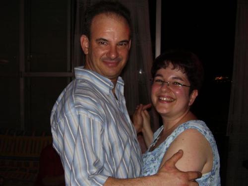 Rosalyn and husband - Dancing together on my birthday in June....