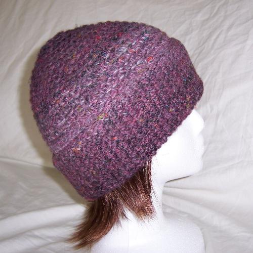 Blue Heather Beanie - This is a beanie I hand crocheted with Moda Dea's tweedle dee bulky weight tweed yarn. This is made of one skein; the yarn is variegated for a unique shading pattern. Remarkably soft, composed of acrylic, wool and rayon, it is listed for sale on www.casablynn.etsy.com