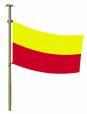 Flag - This is the state flag of Karnataka which is a state in India.