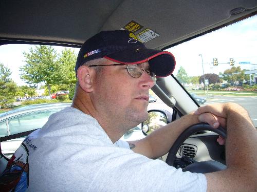me - I was coming home from walmart sitting at a stoplight