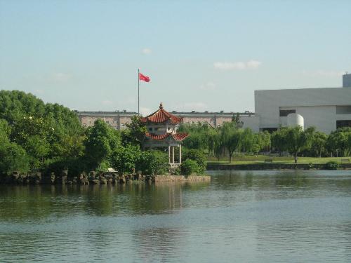 scenery of university - This picture was taken from Shanghai Jiaotong university.IS't beautiful!