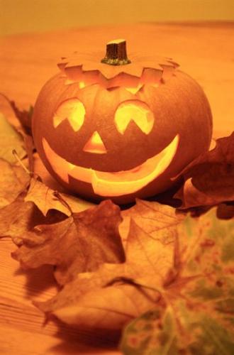 Future Pumpkin Pie! - jack-o-lantern and leaves
