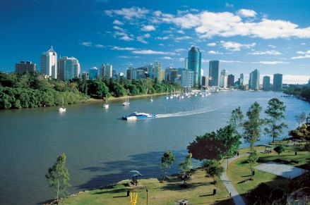 Brisbane - A photo of the Brisbane River