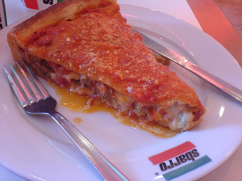Sbarro's Chicago pizza - Isn't it mouth-watering? This is so delicious and nutritious. It has pineapple tidbits in it that makes it juicier and tempting.  Can't wait to see your most loved pizza too and try it sometime.