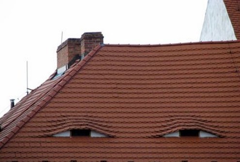 Eyes Staring - Face in a building