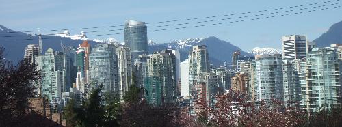 Vancouver from Broadway looking down town - I love to spend as much time in Vancouver as possible and this picture shows why