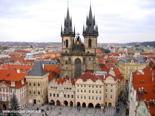 Prague - The church of Our Lady before the Tyn