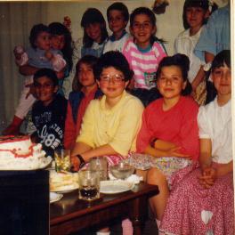 80's - a picture of my 9th b'day the year is 1989 (I am at the back holding the todler)