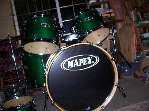 My drum kit - This is my drum kit i just bought. It is a Mapex M 5 piece kit.