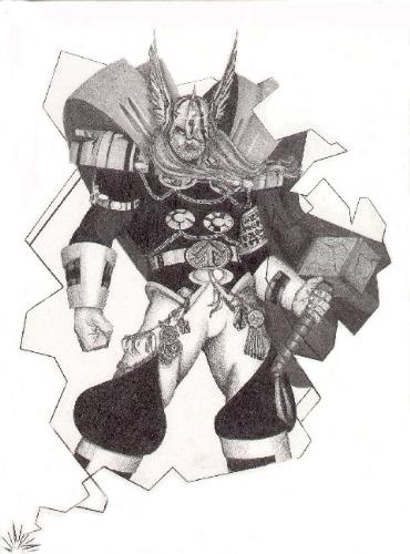 Marvel's Thor - Marvel's Thor I sketched. Done in Pencil Savior Sketch Book
