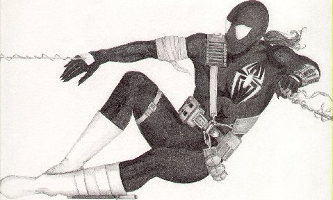 Peter Parker - Pencil Sketch of Peter Parker in the Savior Sketch Book