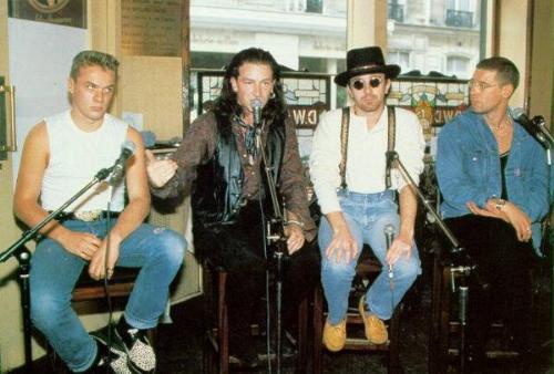 u2 1987 - Rare photo taken of U2
