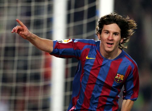 Messi - Messi after scoring a wonderful goal!!