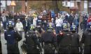 football hooligans, police, - the police and the football hooligans are in conflicts football hooligans, police, - the police and the football hooligans are in conflicts