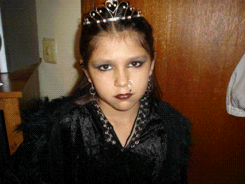 Goth Girl - My 11 year old for halloween last year as a goth princess.