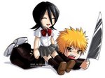 Bleach - Rukia and Ichigo (chibi)