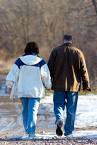relationship - Husband & Wife walks together