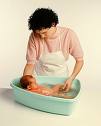 bathing the baby - Who bathes your baby?
