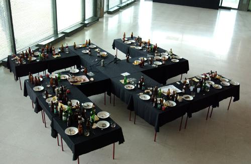 This is an artistic dining table - love it