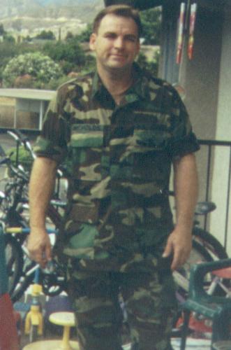 This is me in 2003 - I was in the Army from 1983 to 1989 and I signed up again before the push into Iraq. I volunteered to serve my country again and I completed my term of enlistment in 2005. Hoorah
