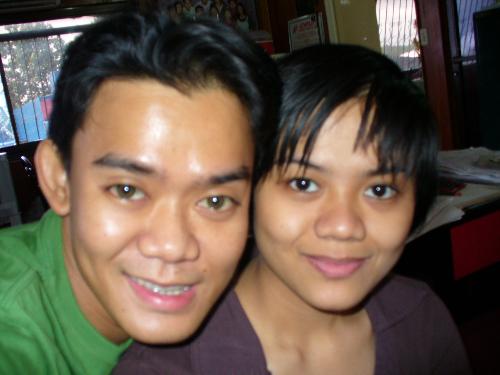 My kuya and I - My brother wants to send this photo to his girlfriend so he requested to take our pictures.
