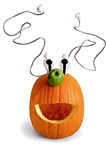 pumpkin martian - decorated pumpkin martain