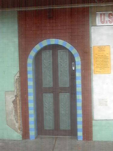 Painted Doorway - Nice painted doorway from an old building being torn down.
