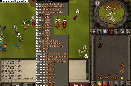 runescape f2p pking - me pking on my range 2her. A good pk id say:D