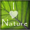 I heart nature icon - an icon I made for my natural blog.