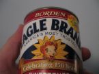 I keep canned milk on hand. - a can of evaporated milk